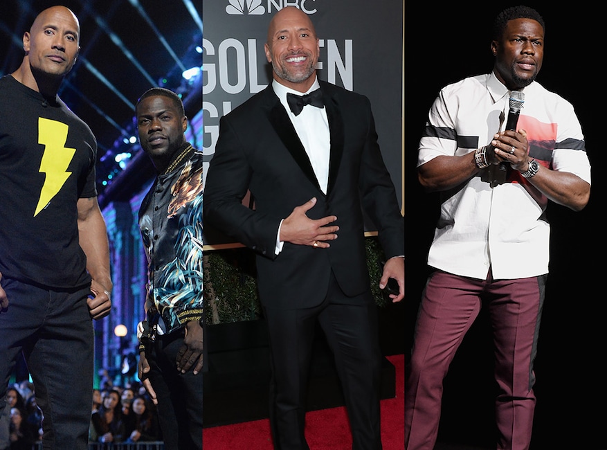 Dwayne Johnson, Kevin Hart, MTV Movie Awards Splits